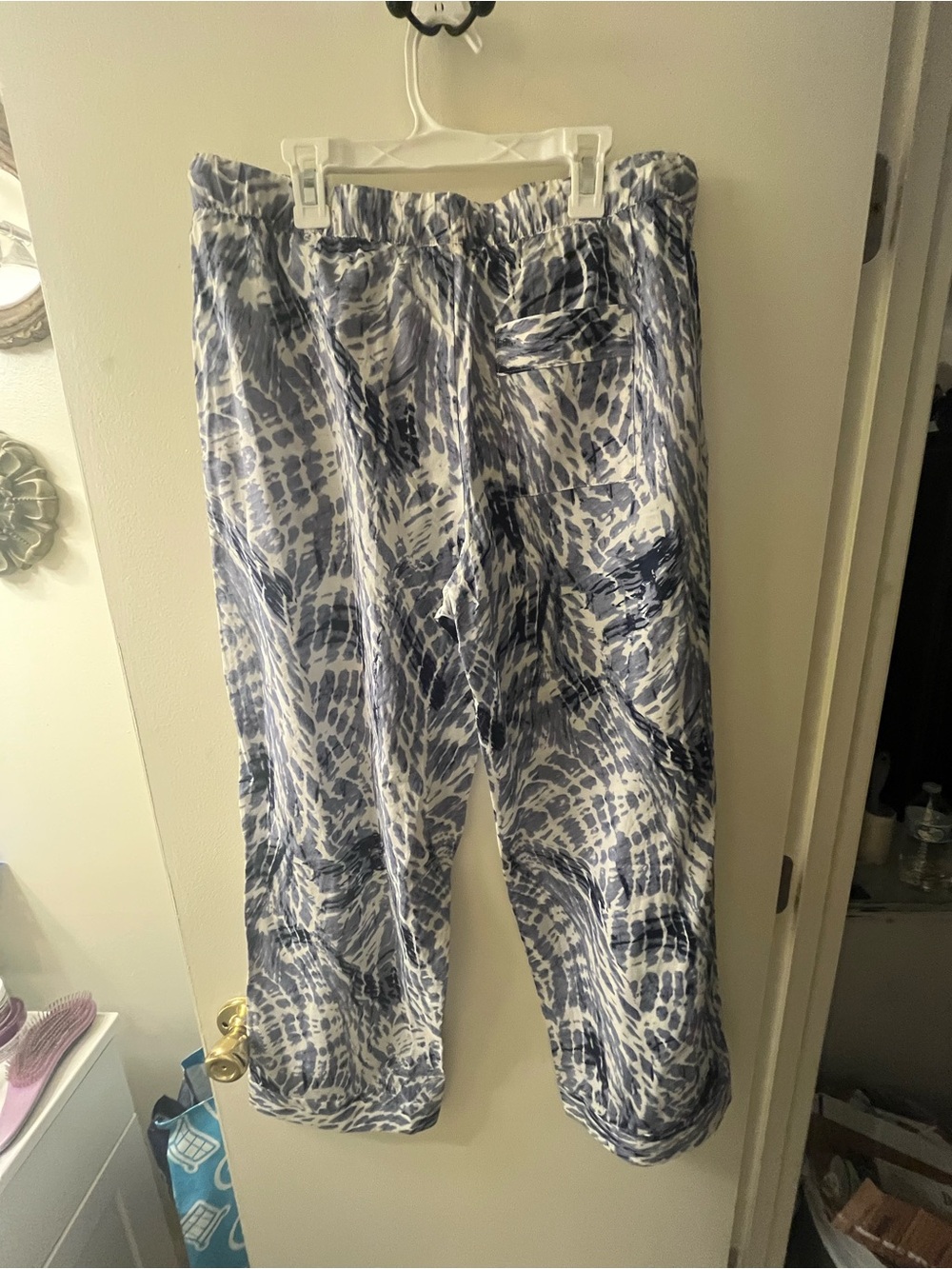 Haven Well Within Blue Wide-Leg Tie-Dye Print Pants - Blue - Picture 6 of 6